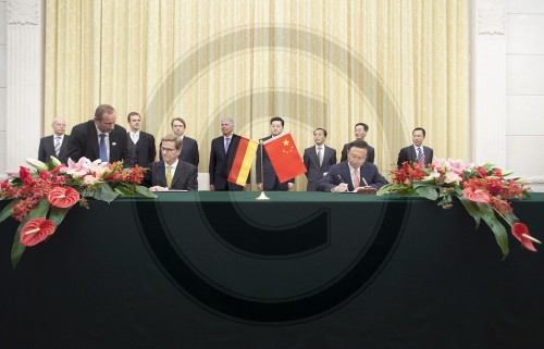 Guido WESTERWELLE , FDP , Bundesaussenminister und Yang Jiechi, Aussenminister von China