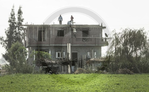 Hausbau im Nildelta