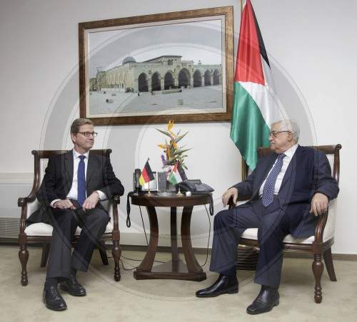 Westerwelle trifft Mahmoud Abbas