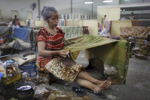 Batikproduktion in Indonesien