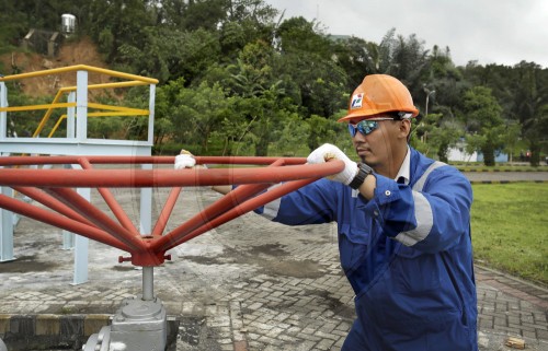 Geothermiestandort in Indonesien