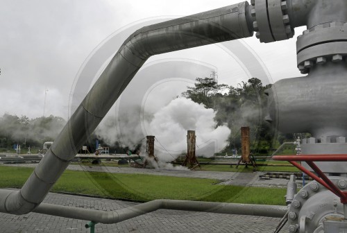 Geothermiestandort in Indonesien