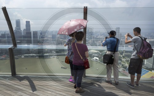 Touristen in Singapur