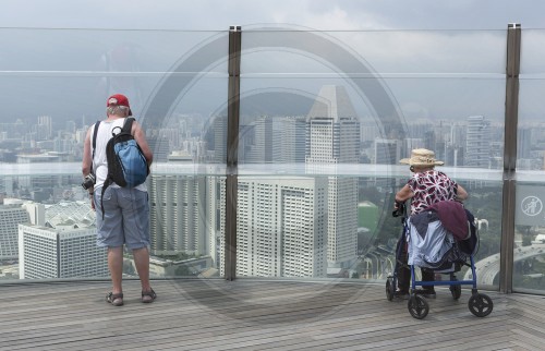 Touristen in Singapur