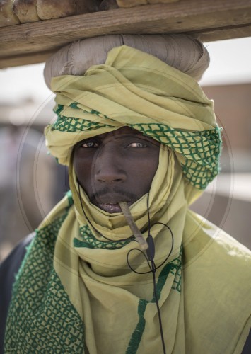 Portraet von einem Mann in Nouakchott, Mauretanien