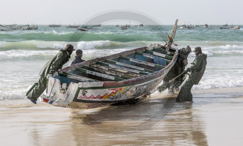 Fischerboote in Mauretanien