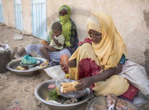 Strassenszene in Mauretanien