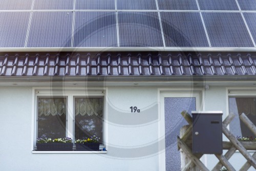 Solardach auf Einfamilienhaus