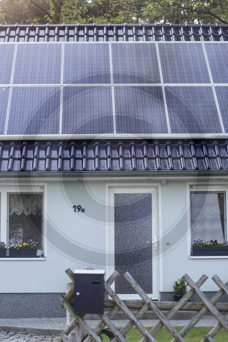 Solardach auf Einfamilienhaus