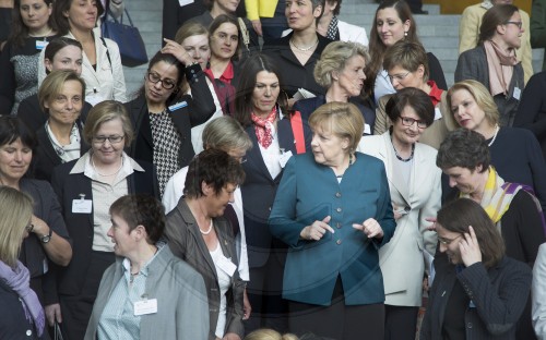 Bundeskanzlerin Angela Merkel, CDU  beim Empfang von Frauen in Fuehrungspositionen