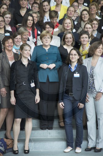 Bundeskanzlerin Angela Merkel, CDU  beim Empfang von Frauen in Fuehrungspositionen