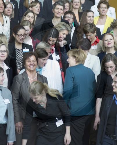 Bundeskanzlerin Angela Merkel, CDU  beim Empfang von Frauen in Fuehrungspositionen