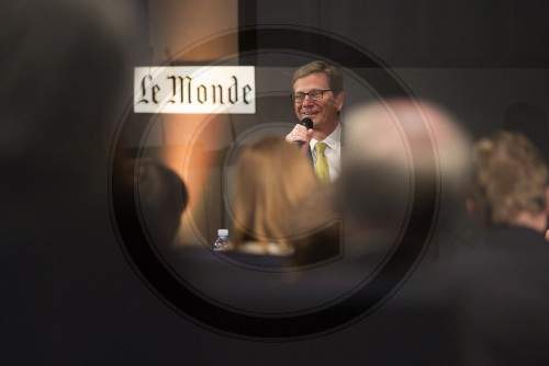 Bundesaussenminister Guido Westerwelle, FDP, bei Le Monde