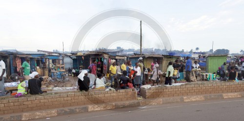 Strassenszene in Kampala