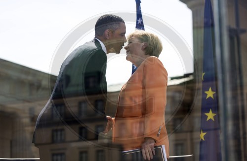 Obama Merkel geben Kuesschen