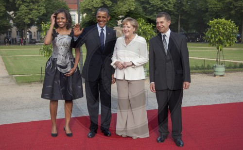 Obamas besuchen Berlin