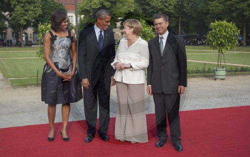 Obamas besuchen Berlin
