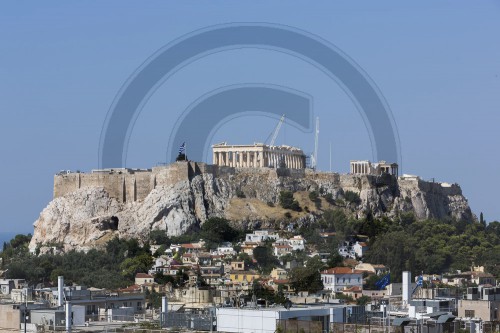 Akropolis bei Tag