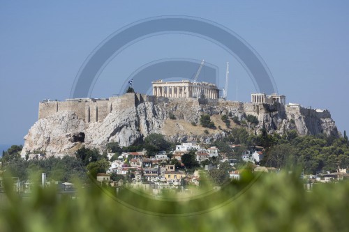 Akropolis bei Tag