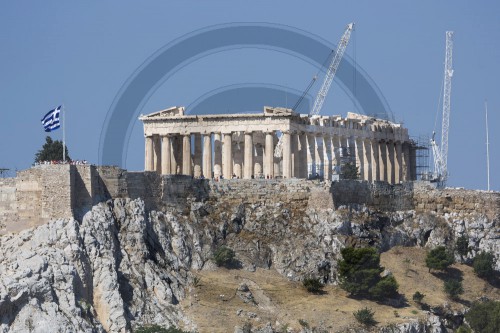 Akropolis bei Tag