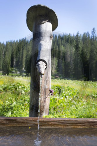 Trinkwasserbrunnen auf der Wasseralm