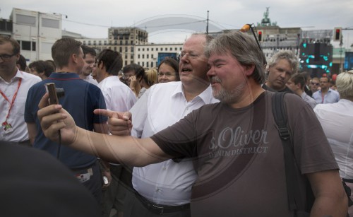 Peer Steinbrueck auf dem SPD - Deutschlandfest