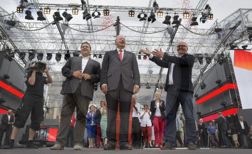 Peer Steinbrueck auf dem SPD - Deutschlandfest