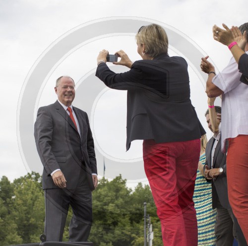 Peer Steinbrueck auf dem SPD - Deutschlandfest