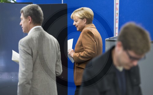 Bundeskanzlerin Merkel waehlt