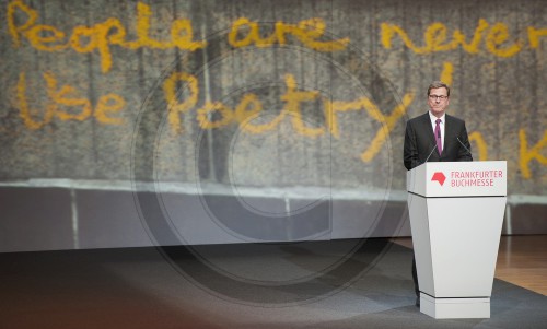 Aussenminister Westerwelle eroeffnet Frankfurter Buchmesse