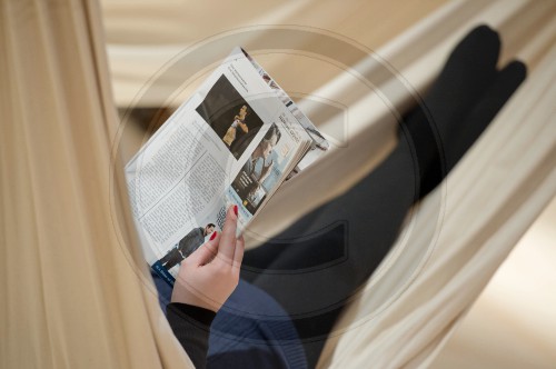 Messebesucher auf der Frankfurter Buchmesse