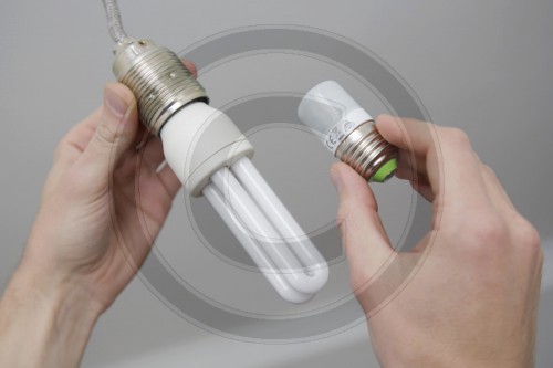 Energiesparlampe vs. LED