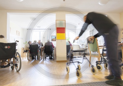 Speisesaal im Pflegeheim auf der Insel Borkum