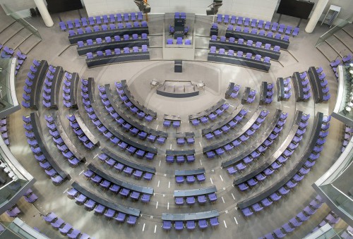 Neue Sitzordnung im Bundestag