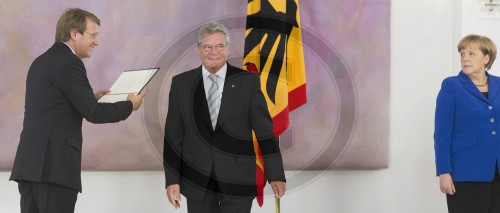 Pofalla, Gauck, Merkel