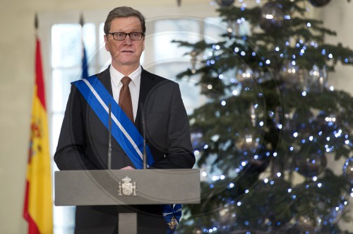 Aussenminister Westerwelle erhaelt spanischen Verdienstorden