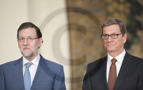 Mariano Rajoy Brey und Guido Westerwelle,