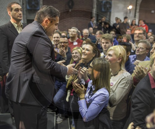 Sigmar Gabriel beim SPD Mitgliedervotum