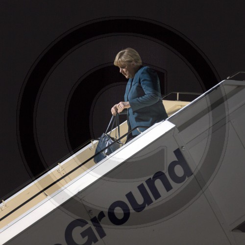 Merkel landet in Berlin