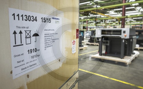 Produktion bei Heidelberger Druckmaschinen AG