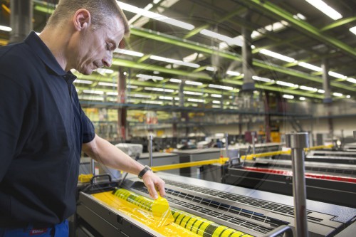 Produktion bei Heidelberger Druckmaschinen AG