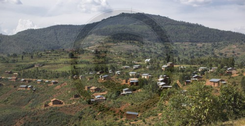 Ansicht des Dorfes Nyakagezi