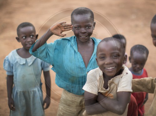 Spielende Kinder in Ruanda