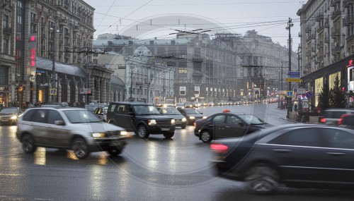 Strassenszene in Moskau