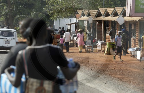 Strassenszene in Bangui