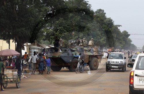 Franzoesische Soldaten in Bangui