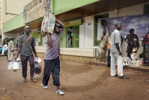 Strassenszene in Bangui