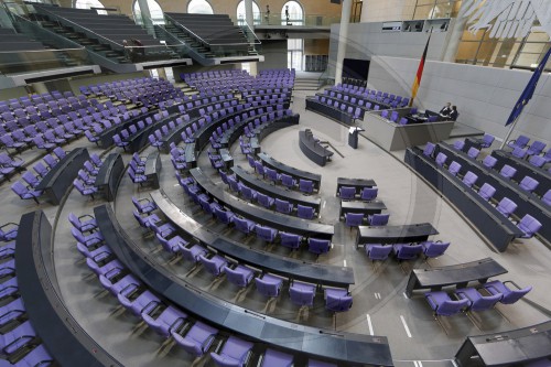 Leerer Bundestag