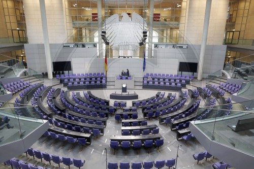 Leerer Bundestag