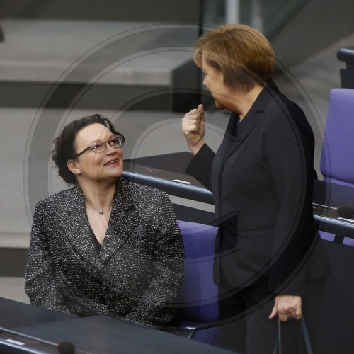 Andrea Nahles; Angela Merkel